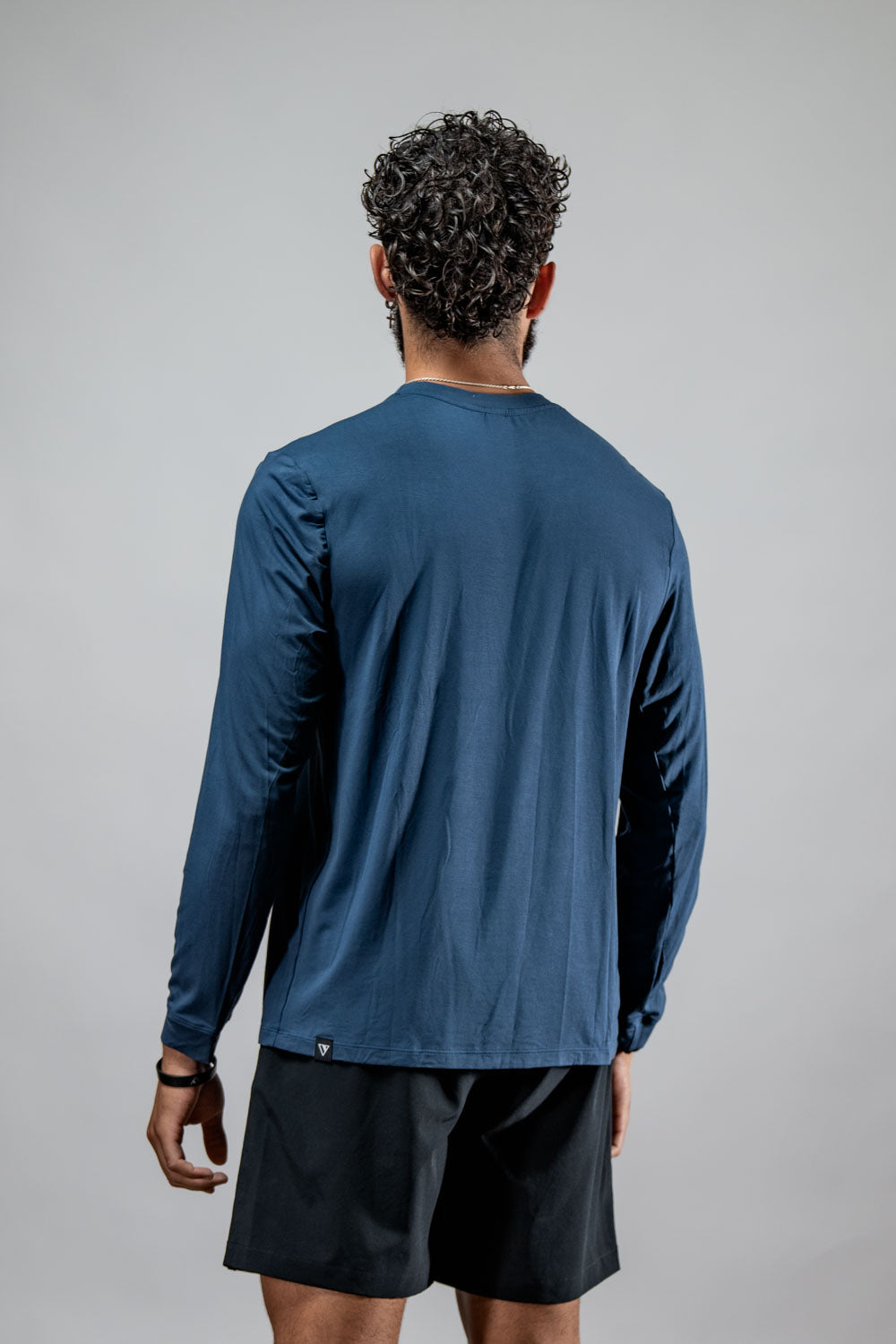 Men's Hot Trend Vault Terra Recovery Field Shirt in deep blue, long sleeve design for recovery and movement.