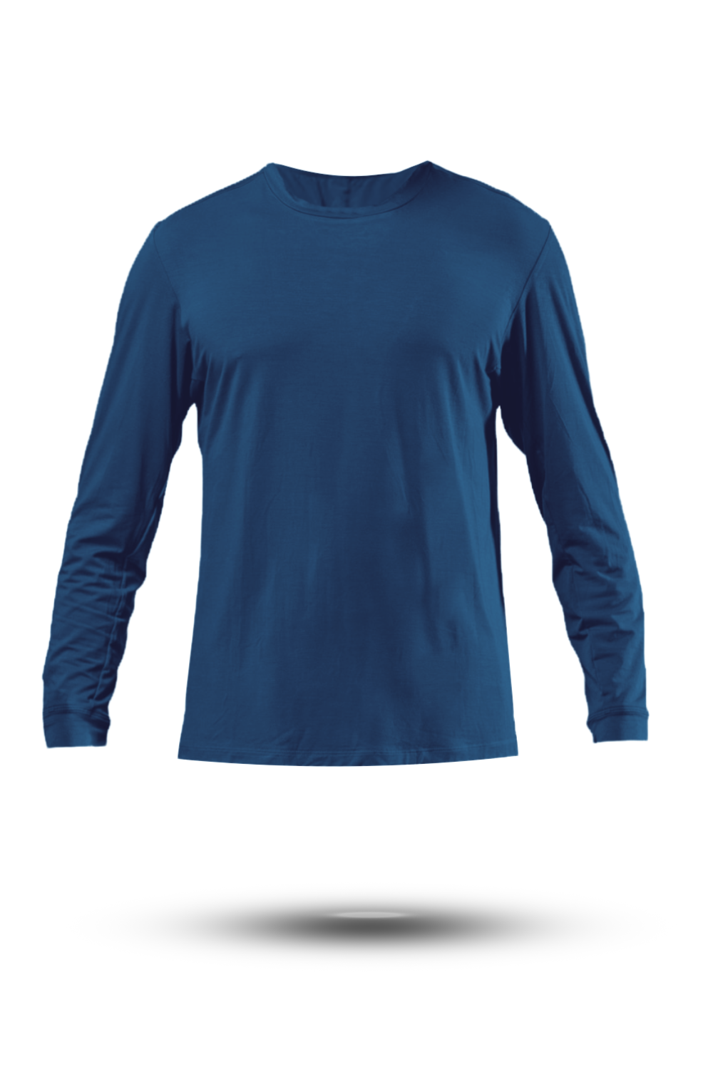 Men's Terra Recovery Field Shirt in deep blue by Hot Trend Vault, long sleeve design ideal for recovery and movement.