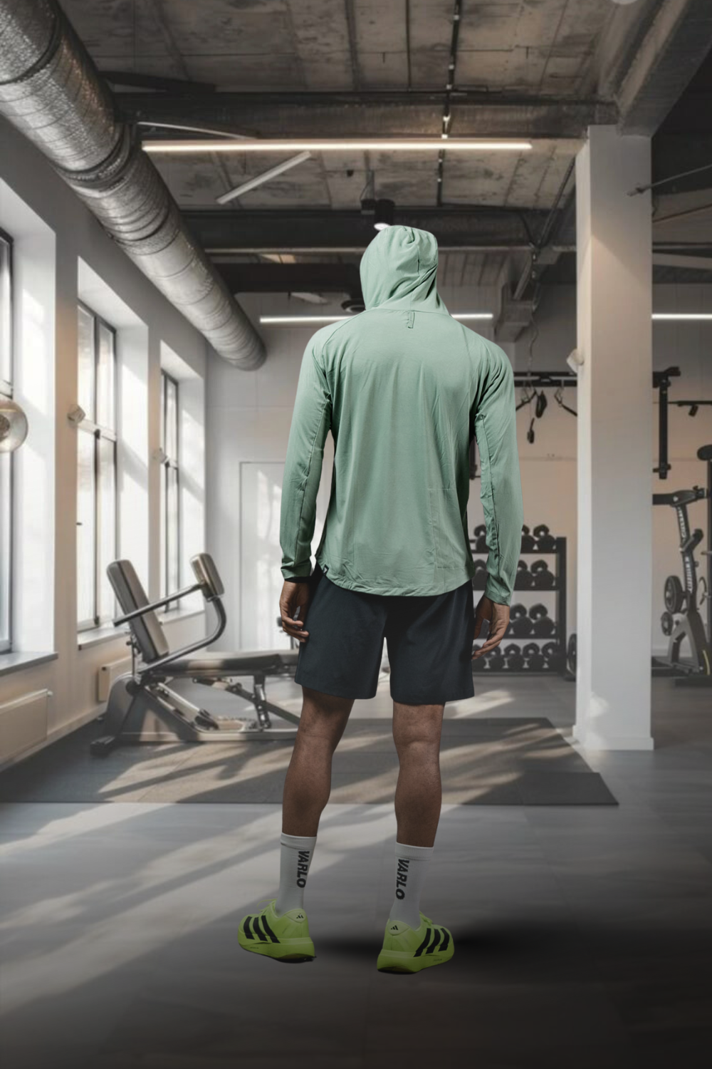 Men's Low Light Olive Terra Recovery Element Hoodie Shirt by Hot Trend Vault, showing the olive green hoodie with a relaxed fit.