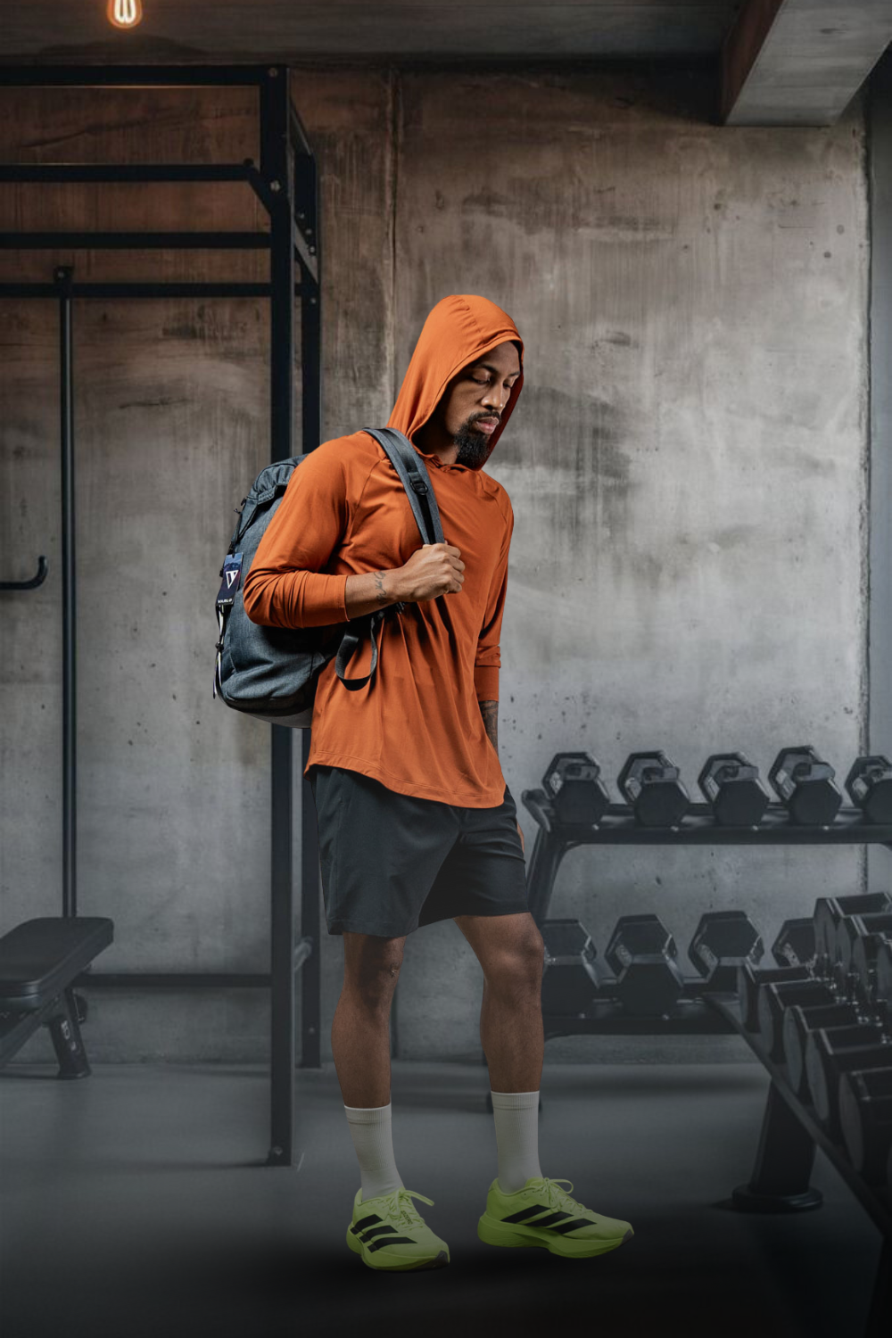 Men's Terra Recovery Element hoodie shirt in Sunfire Clay color by Hot Trend Vault, featuring a comfortable, casual hoodie design.
