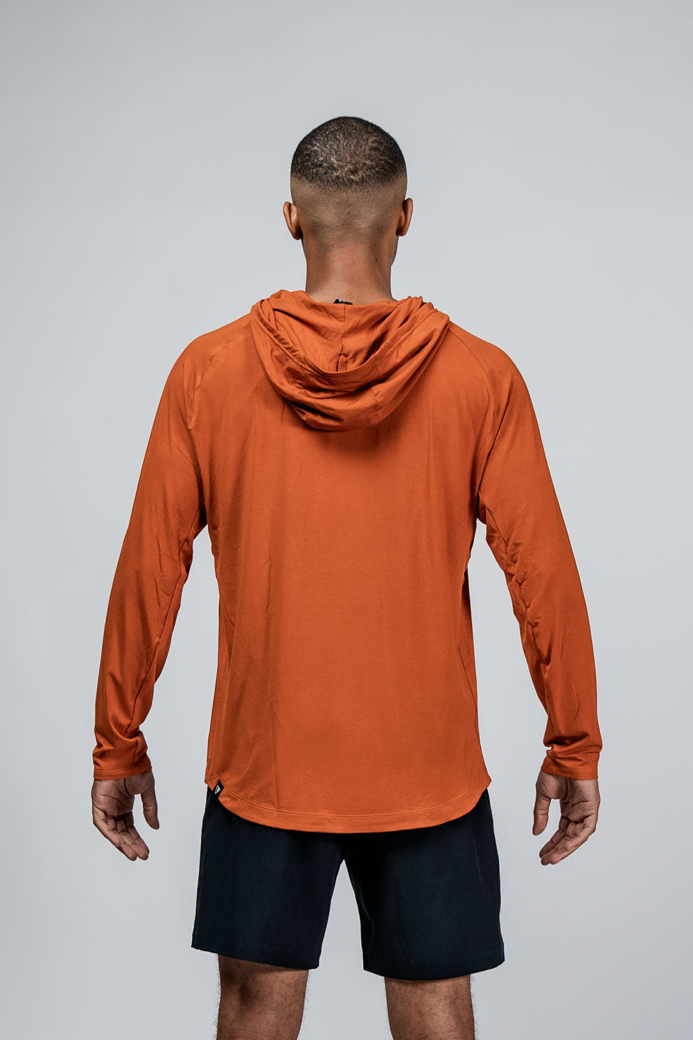 Men's Terra Recovery Element hoodie shirt in Sunfire Clay color, featuring a comfortable hoodie design by Hot Trend Vault.