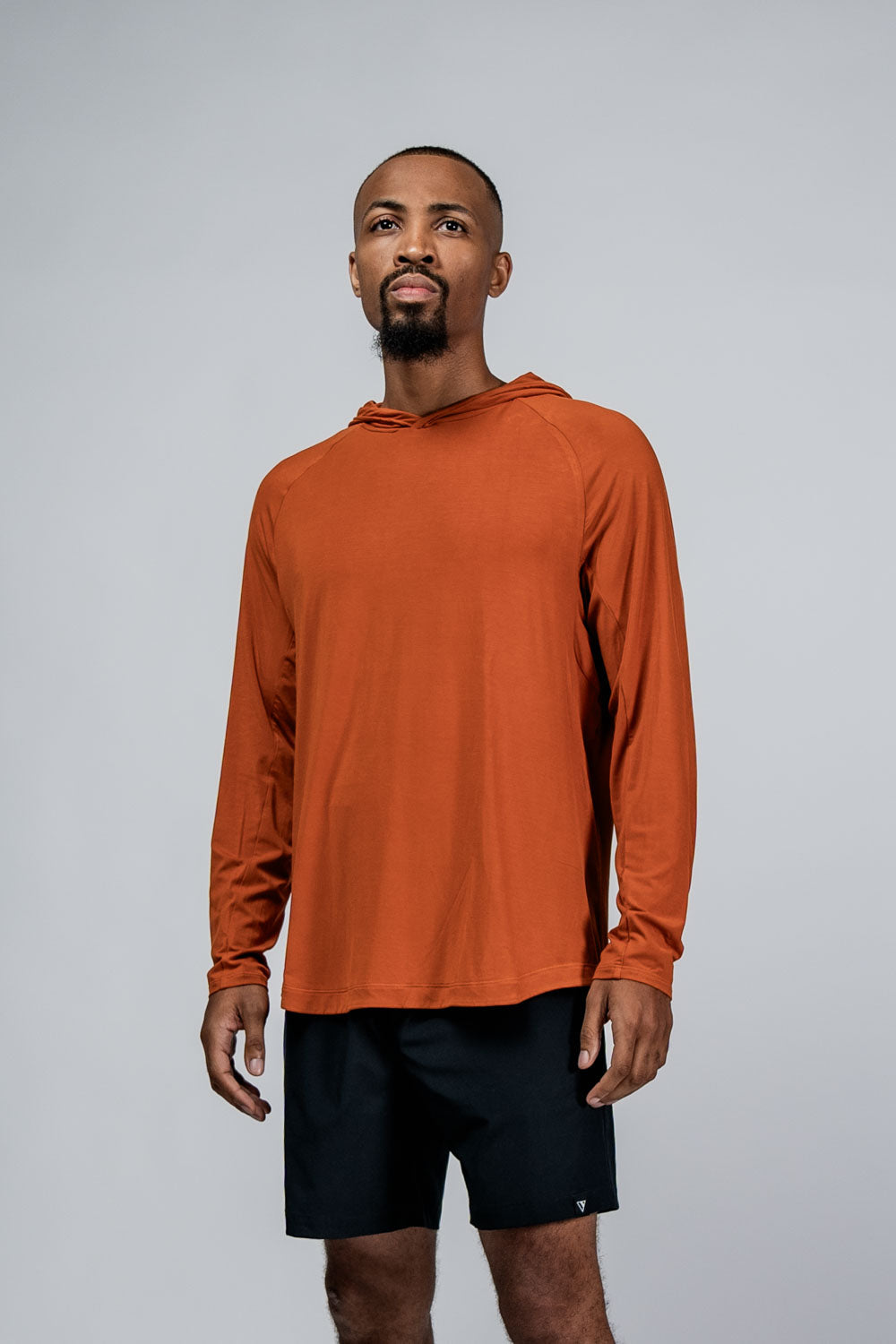Men's Terra Recovery Element hoodie shirt in Sunfire Clay color, made by Hot Trend Vault, featuring a casual hoodie design.