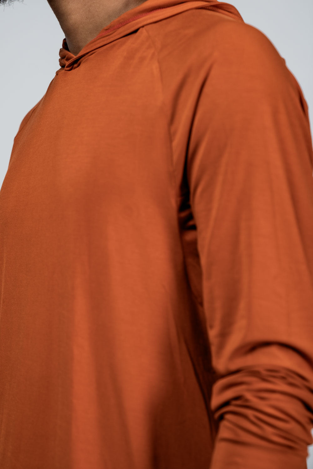 Men's Terra Recovery Element Hoodie Shirt in Sunfire Clay by Hot Trend Vault, featuring a casual hoodie design in olive clay color.