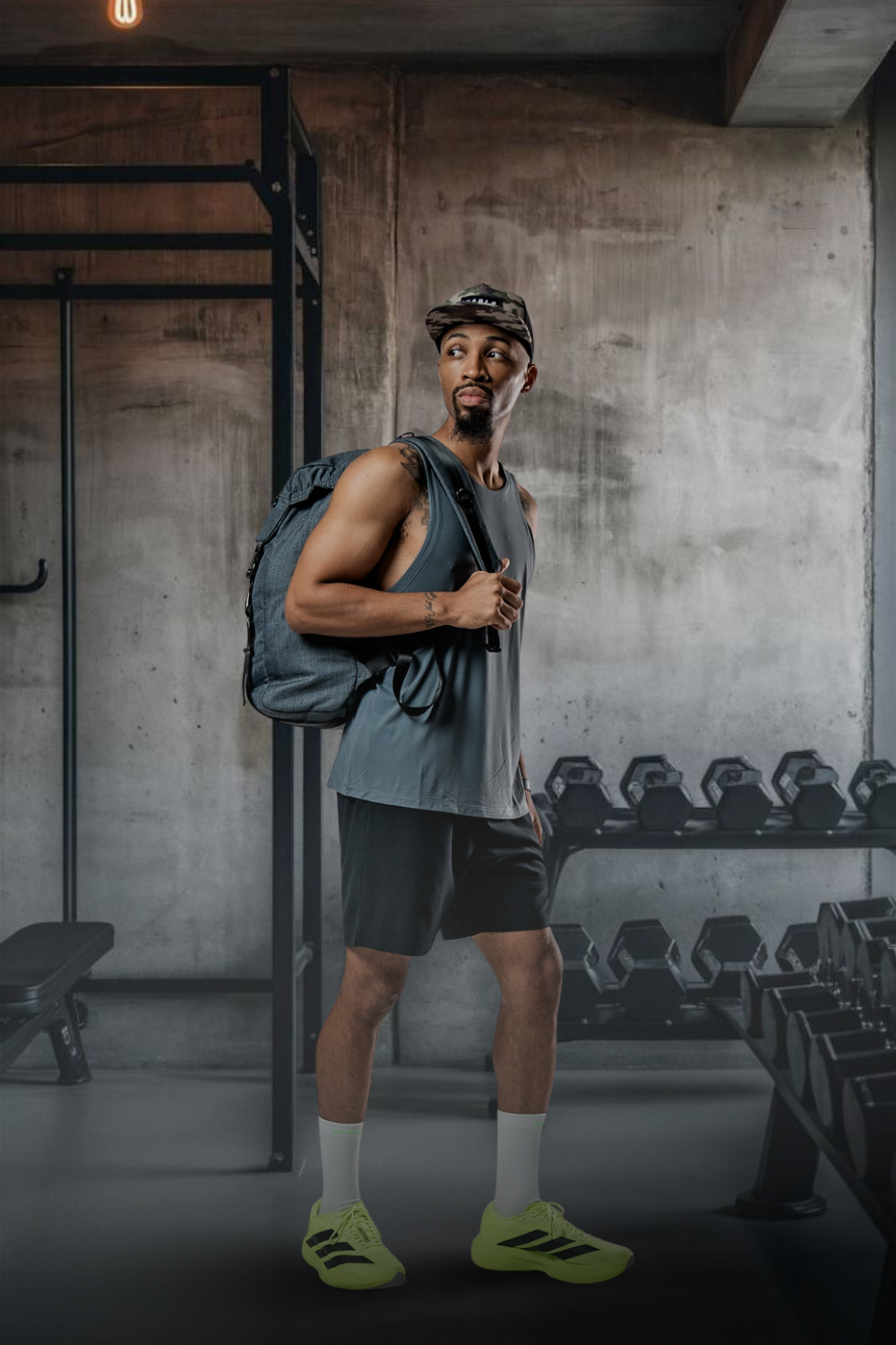Men's ash gray Terra Recovery tank top by Hot Trend Vault, designed for comfortable everyday movement.