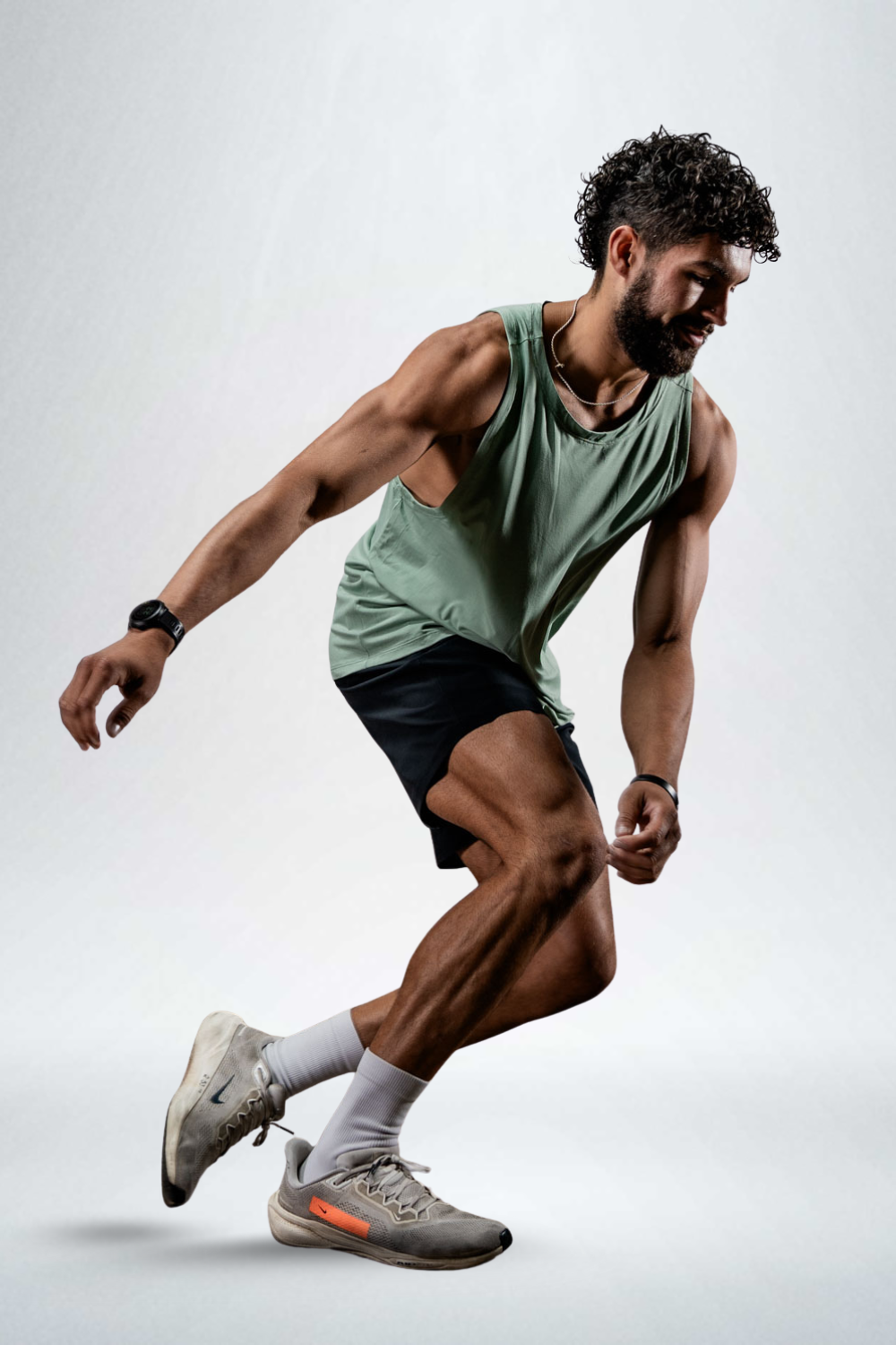 Men's olive green Terra Recovery Tank top by Hot Trend Vault, featuring a low-light design for everyday movement and comfort.