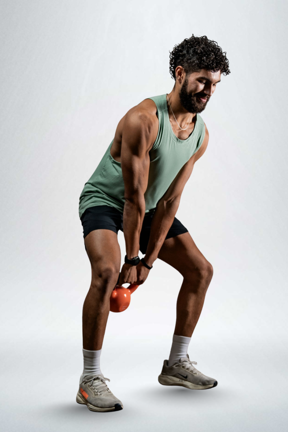 Men's olive green Terra Recovery Tank Top by Hot Trend Vault, featuring a low light design for everyday movement.