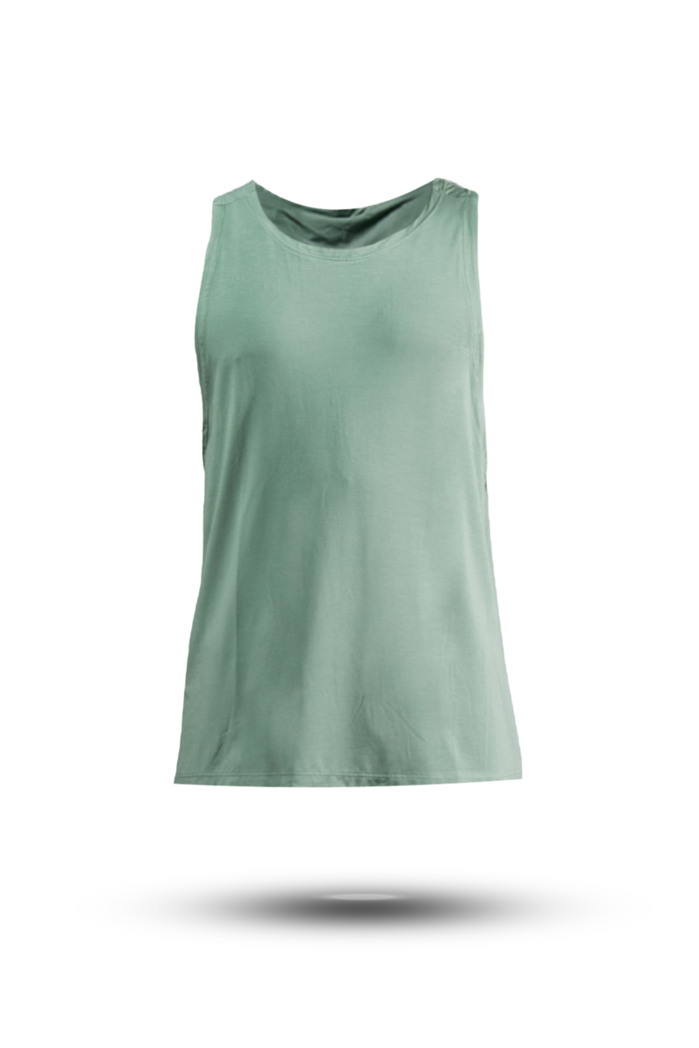Men's olive green Terra Recovery Tank top by Hot Trend Vault, featuring a low light design, perfect for everyday movement.