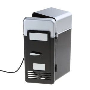 Hot Trend Vault portable mini car refrigerator with USB, compact design ideal for travel and dual-use cooling and warming.