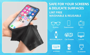 MagiicFiber Microfiber Cleaning Cloths, High Density Non-Streaking Wipes, Soft and Efficient Premium Cleaning Cloths