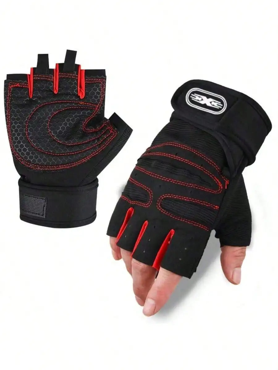 Gym Gloves for Fitness Weight Lifting Wristband Gloves Body Building Training Sports Exercise Cycling Glove
