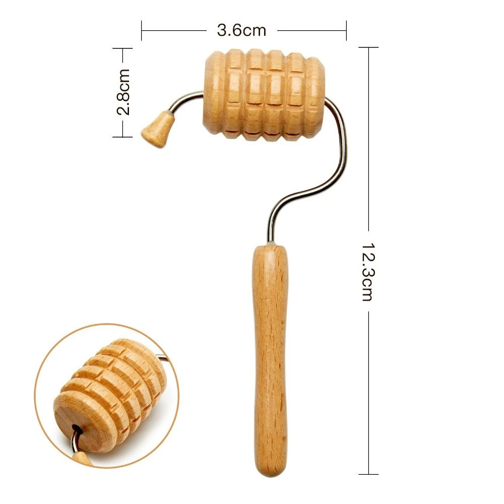 6/7/8Pcs/Set Wooden Facial Massage Tools Roller Scraping Board Face Massager Kit Durable Anti-Aging Facial Care Kit