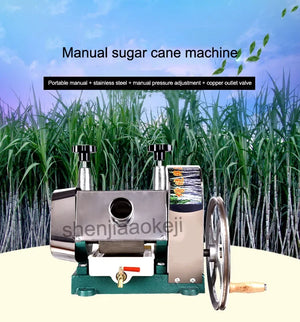 Hand Crank Stainless Steel SugarCane Machine Manual Sugar Cane Juicer 100% Sugar Cane Juice Machine 50kg/H
