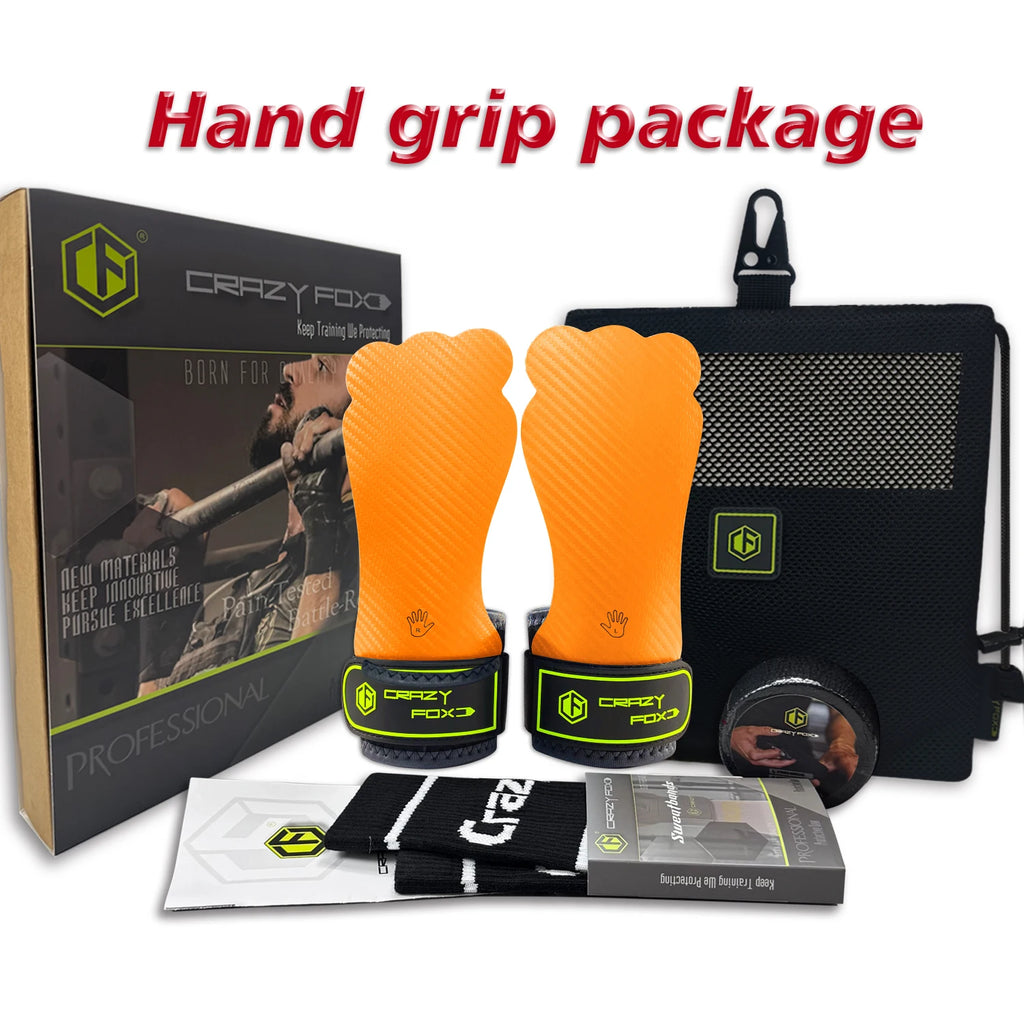 Men's Frog Rubber Gym WOD Grip Non-Slip Training Gloves by CrazyFox for activewear, featuring durable rubber grip for weightlifting and workouts.