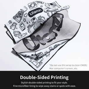 Ulanzi Double-sided Printing Protective Wrap Camera Smartphone Cleaning Cloth for Camera Smartphone Tablet Fill Light