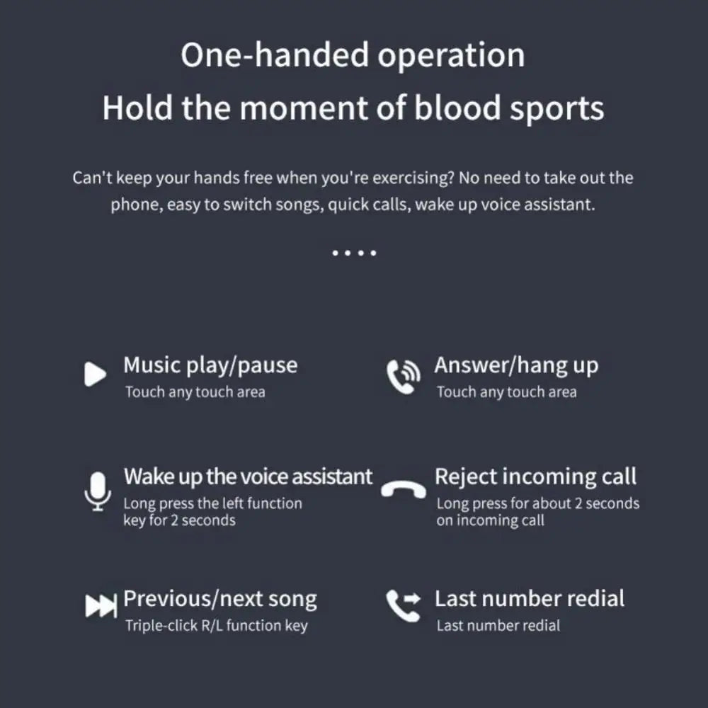 For Xiaomi 5.1 Air Conduction Bluetooth Headphones Noise Reduction Sports Waterproof Wireless Earphones Ear Hooks Headsets INMAS