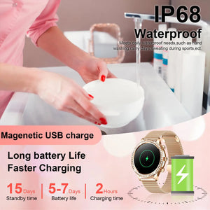 Smart Watches[Calls/Answer], Smartwatch for Android ＆ iPhone Compatible with 100+ Sport Modes/1.32" Touchscreen/200+ Watch Faces