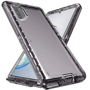 For Samsung Galaxy Note10/Plus Transparent Case Shockproof Cover And 2pcs Tempered Glass Screen Protector Case Friendly Clear