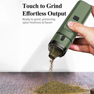 EAS-Green Electric Herb Grinder – One-Touch Operation, Up To 1.5G, Portable Auto Grinding Machine For Dry Spices