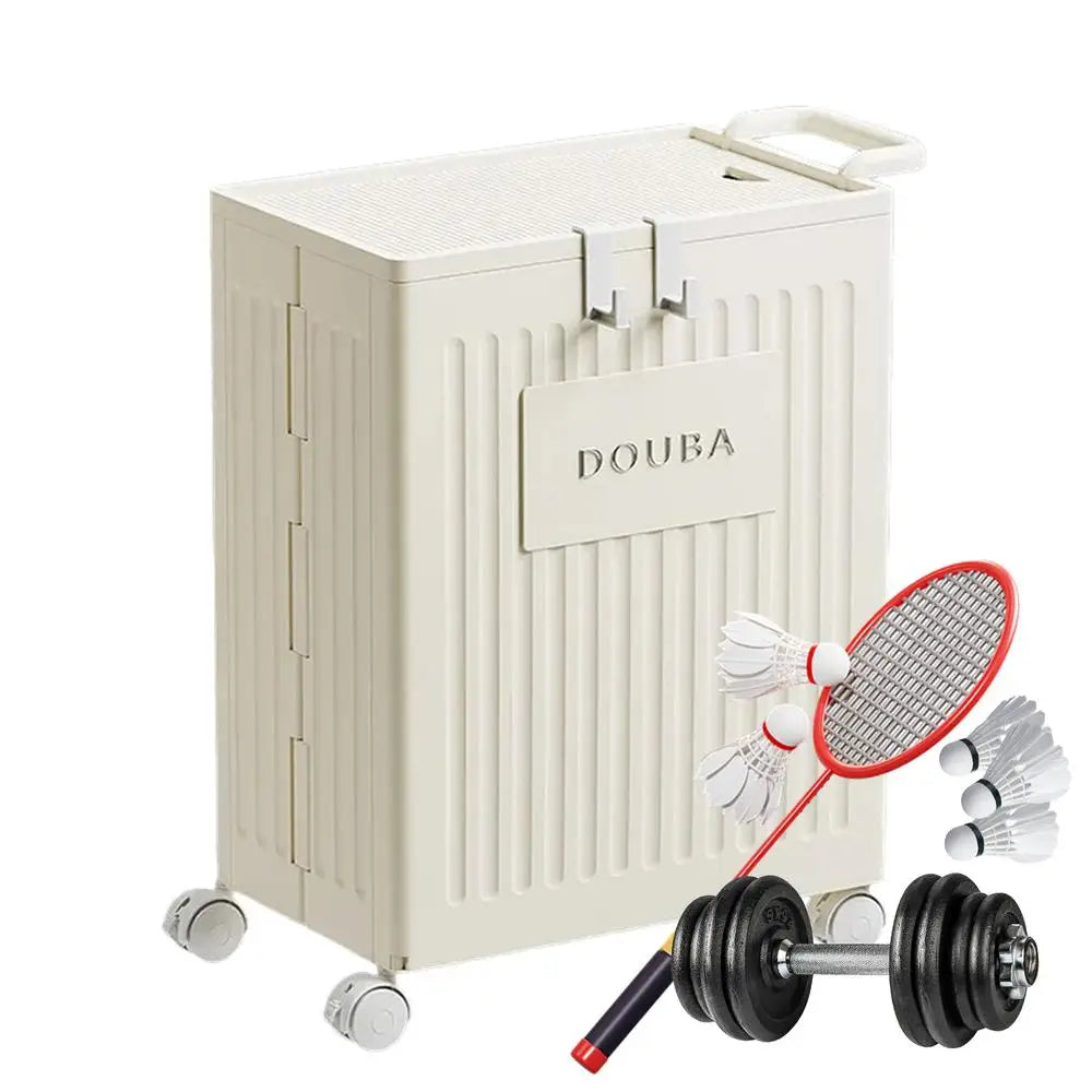 Yoga Mat Storage Folding Workout Equipment Corner Storage Organizer with Wheels Yoga Mat Stand Yoga Mat Holder Gym Organizer