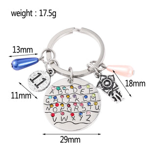 USA Sci-fi Thriller TV Series Demodog Keychain Metal Pendent Car Key Chain Keyring Jewelry Accessories Gifts For Men Women