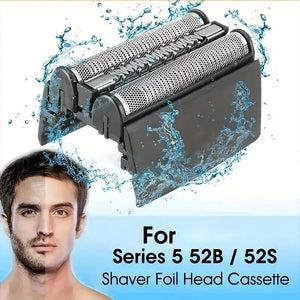 Dutrieux premium Braun Series 5 replacement shaver head for men, featuring sleek design and multiple foil blades