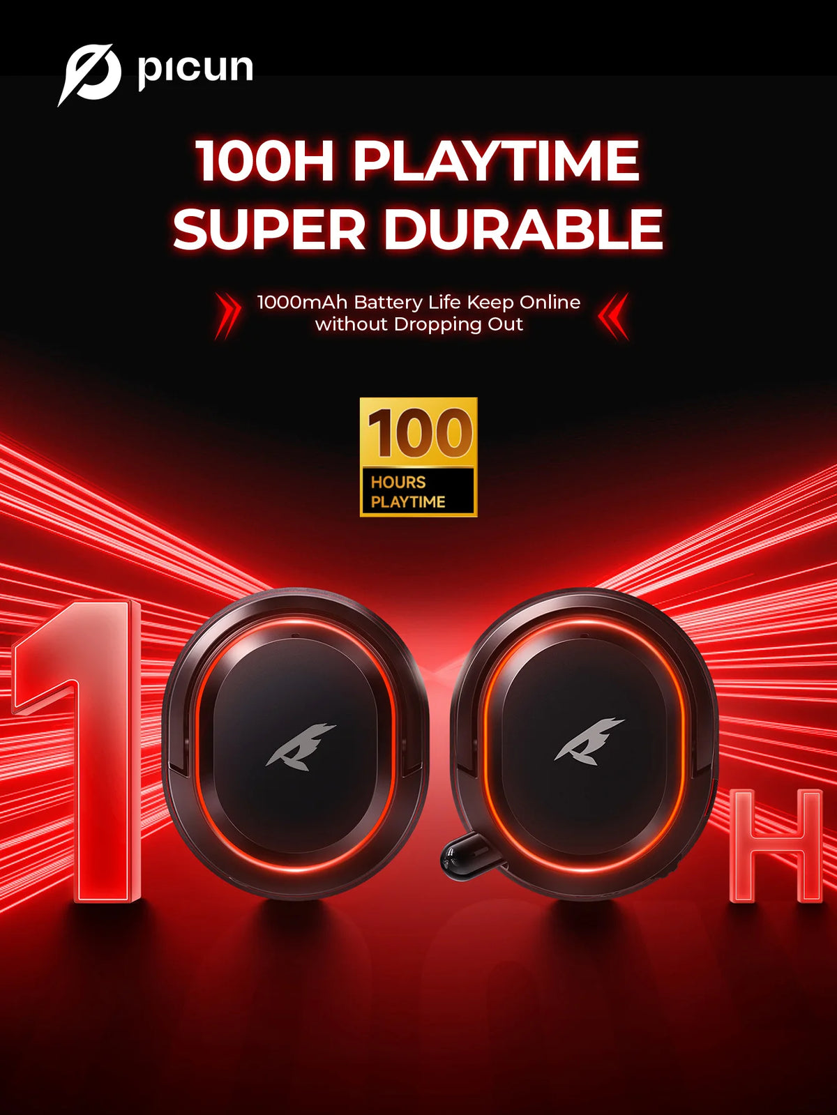 Picun G2 Wireless Gaming Headset Bluetooth 5.3 2.4G Headphones 7.1 Surround 5ms Low Latency ENC Mic for PC PS4 PS5 Phone Switch