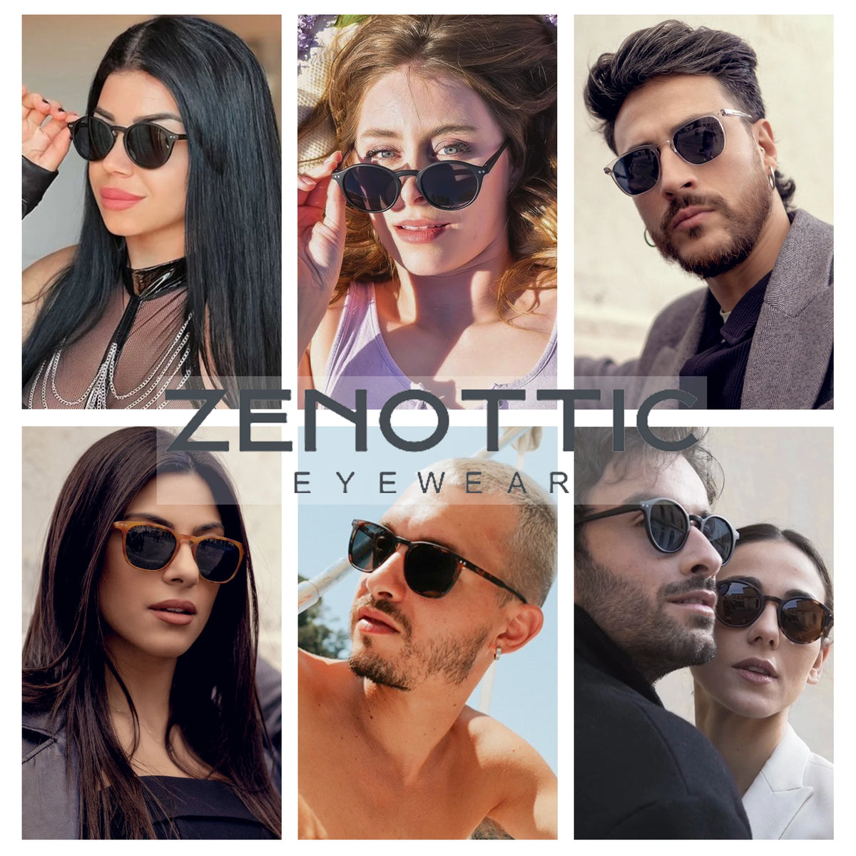 ZENOTTIC Vintage Polarized Sunglasses Men Classical Retro Brand Designer Round Outdoor Driving UV400 Shades Sun Glasses Woman