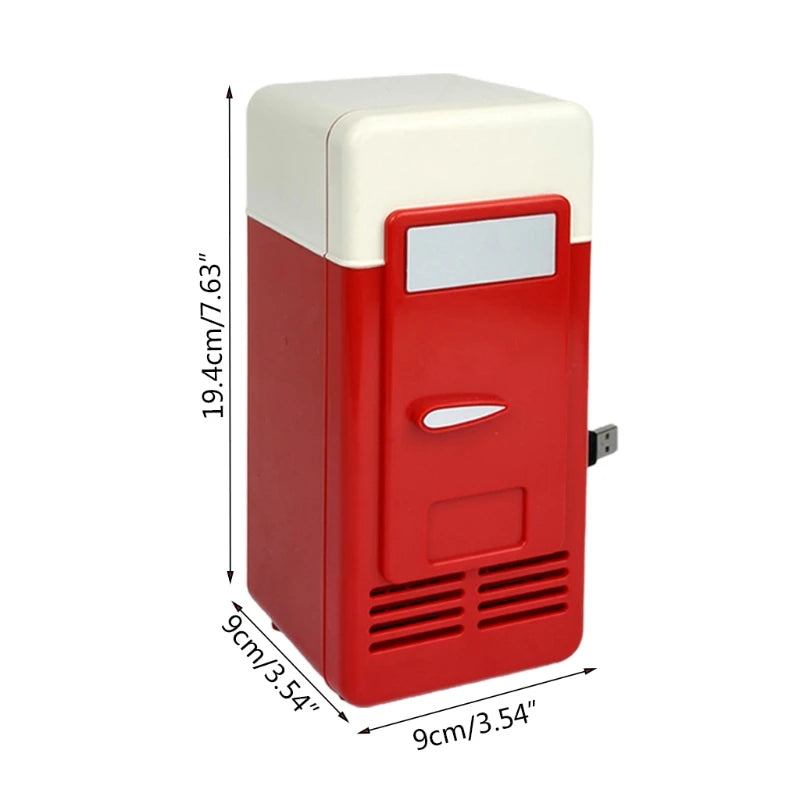 Hot Trend Vault MEXI Portable Mini Car Refrigerator with USB for travel, showing compact design and dual-use functionality.