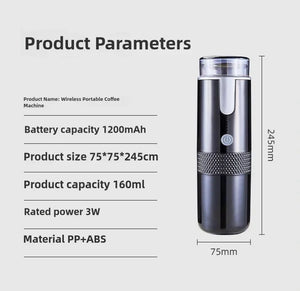 Portable Coffee Maker Electric Capsule Grind-and-Brew Coffee Maker Suitable for Ground Coffee and K-Cup Large Coffee Pods