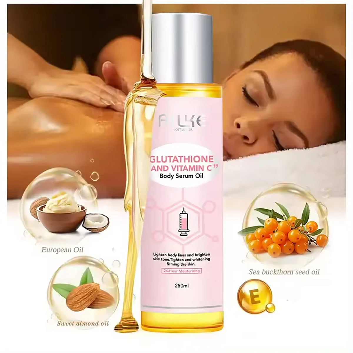 Hot Trend Vault AILKE whitening skin care set for women with organic vitamin C, featuring brightening and hydrating products.
