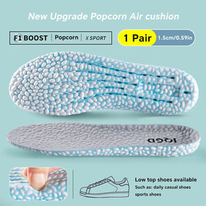 1 Pair EVA Material Invisible Height Increase Insoles For Shoes Breathable Shock Absorption Comfortable For Women Men