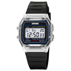 SKMEI 2056 waterproof unisex digital countdown watch with date, featuring a sleek design for men and women, by Hot Trend Vault
