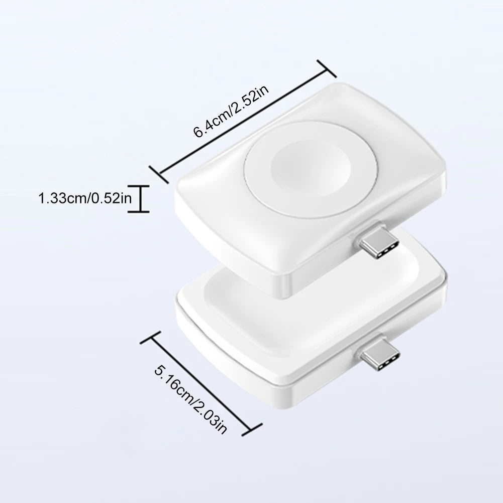 2 in 1 Magnetic Wireless Charger USB C Wireless Watch Charger Stand Fast Charging Dock Station Stand for Apple Watch Series 1-10