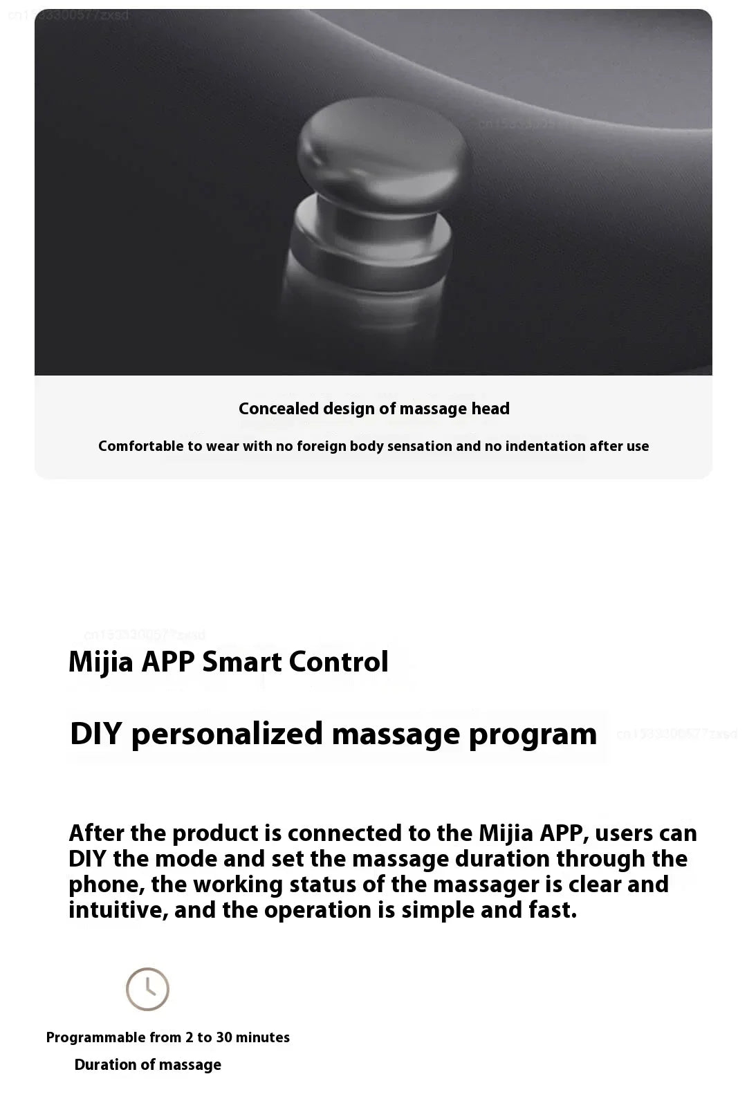 Mijia Smart Massage Eye Mask in black with vibration feature for relaxation and blackout at home