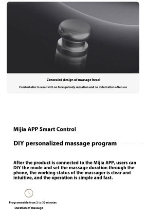 Mijia Smart Massage Eye Mask in black with vibration feature for relaxation and blackout at home