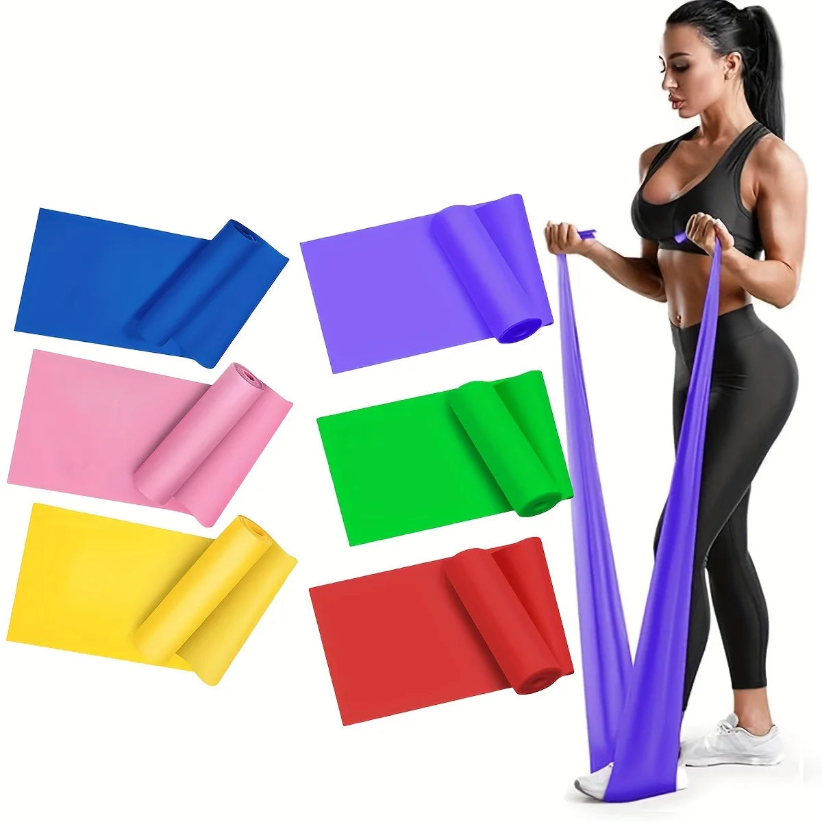 Resistance Bands for Working Out Exercise Bands Physical Therapy Outdoor Fitness Training Pilates Home Gym Stretch Elastic Band