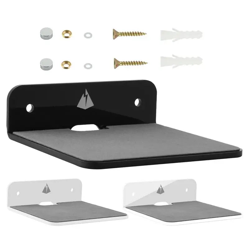 Wall Shelf Speaker Stand, Acrylic Wall Mount Display Shelf For Blue-tooth Speaker, Charging Rack Webcam, Cell Phones, Toy