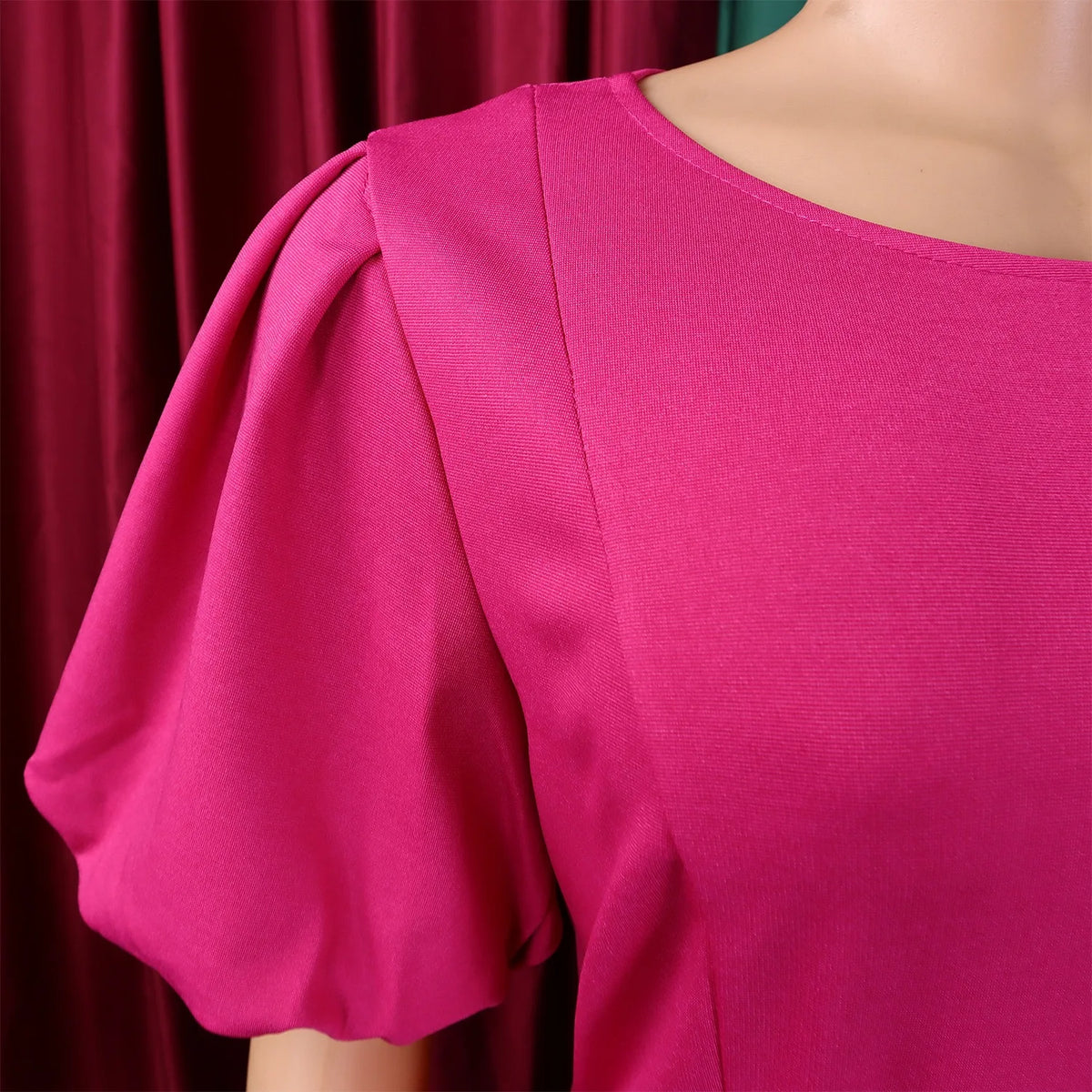 Elegant Dresses for Women 2026 New O Neck Short Sleeve Belt Waisted Pleated Mid Calf Fashion Ladies Birthday Party Dinner Dress