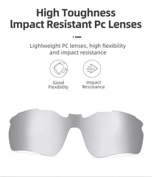 ROCKBROS Cycling Photochromic Glasses UV400 Protection Sunglasses Lightweight Bicycle Glasses Men Women Outdoor Sports Glasses