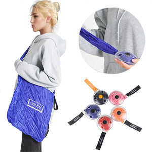 Hot Trend Vault reusable foldable shopping bag with large capacity, eco-friendly design, shown in a compact, collapsible form.