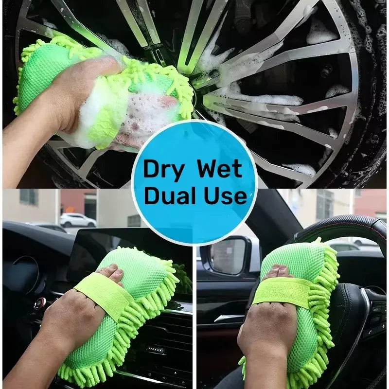 Hot Trend Vault microfiber car wash sponge for gentle, non-scratch cleaning and detailing of cars.