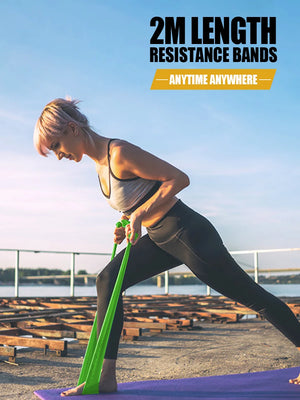 Hot Trend Vault resistance bands set for home fitness, rehab, yoga, and Pilates, featuring elastic exercise bands for versatile workouts.