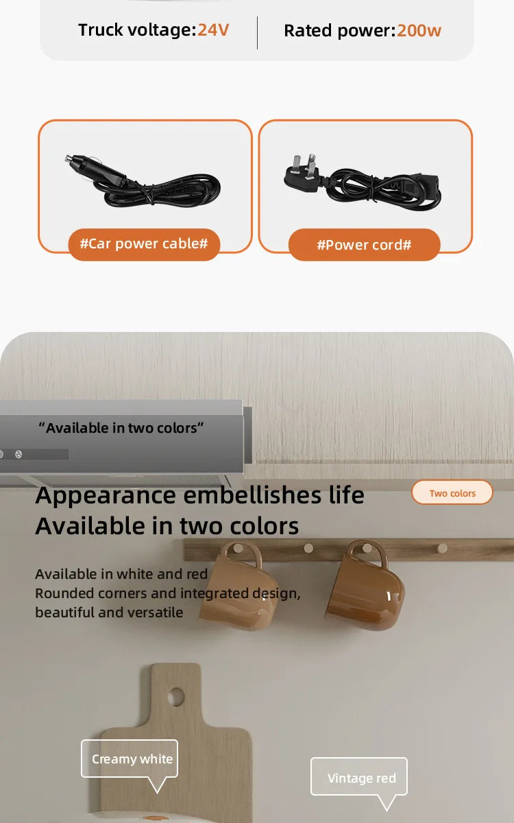 Smart Rice Cooker Compact 2-Liter Capacity Ideal for 1-2People 400W Mini Rice Cooker With Timer Function Perfect for Home or Car