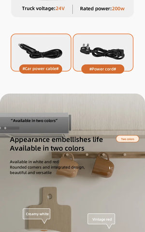 Smart Rice Cooker Compact 2-Liter Capacity Ideal for 1-2People 400W Mini Rice Cooker With Timer Function Perfect for Home or Car