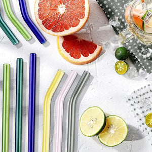 Hot Trend Vault reusable glass straws with cleaning brush, eco-friendly drinkware for eco-conscious shoppers.