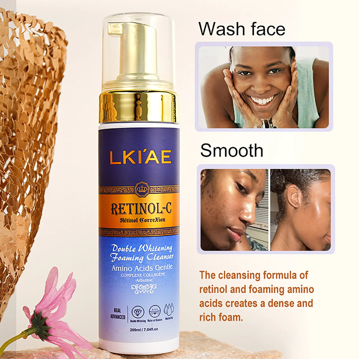 Hot Trend Vault AILKE Retinol Whitening Skin Care Set for Adults with hydrating formula, featuring skincare products in the image.