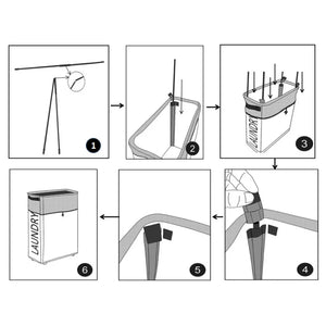 Laundry Basket with Wheels Large Capacity Yoga Mat Storage Basket Multifunctional Foldable Waterproof Dirty Clothes Storage Bag