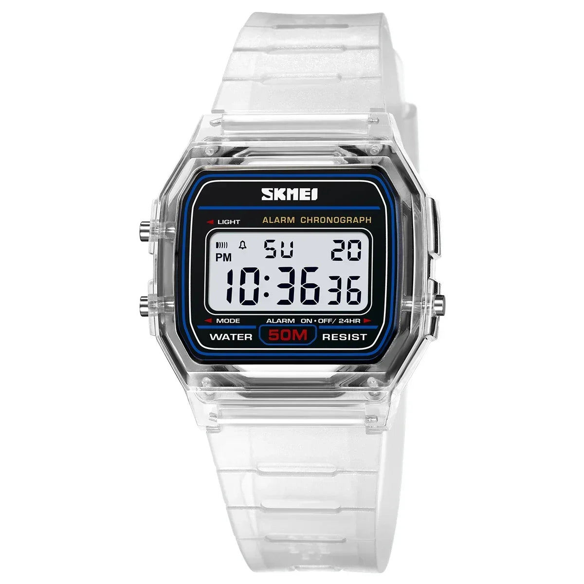 SKMEI 2056 waterproof unisex digital countdown watch with date display, designed for men and women, by Hot Trend Vault.