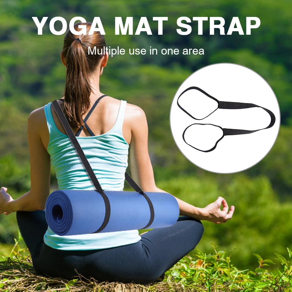 2Pcs Yoga Mat Strap Lightweight Yoga Mat Carrier Hands-Free Yoga Mat Holder Strap Yoga Mat Carrying Strap for All Mat Sizes
