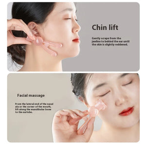 Facial Tools Massage Plate Rabbit Shape Face Lifting Guasha Scraping Massage Reduce Puffiness Nose Lifting Nose Guasha Care